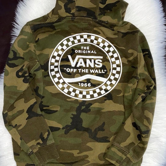 Vans Other - Vans camo green hoodie.